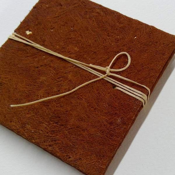 Husk - a hand printed concertina book